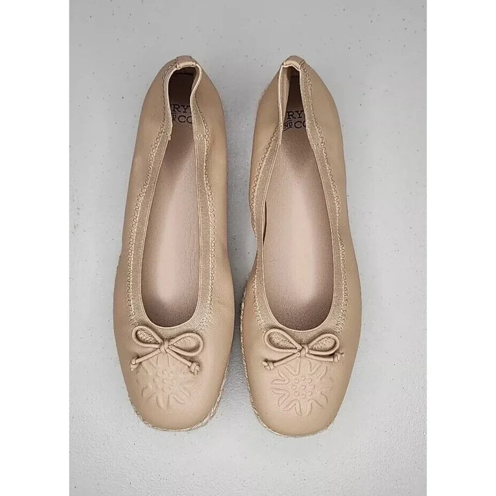 NWOB Frye and Co Willow Ballet Flats Espadrilles Slip On Square Toe Women's 7.5